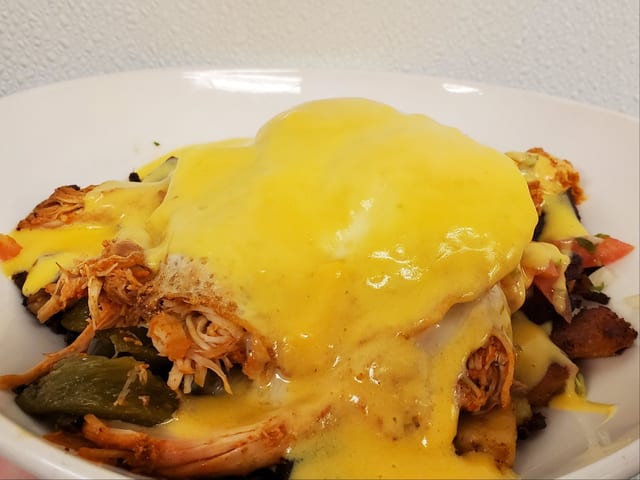 Smoked Chicken & Poblano Skillet