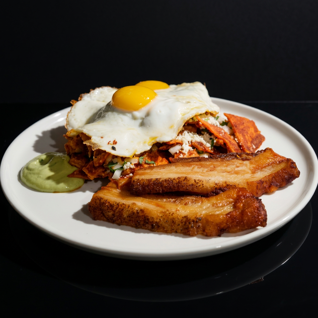 Chilaquiles con Carne.